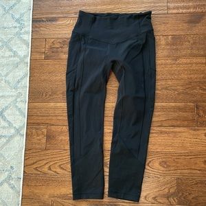 Lululemon cropped leggings size 8 black